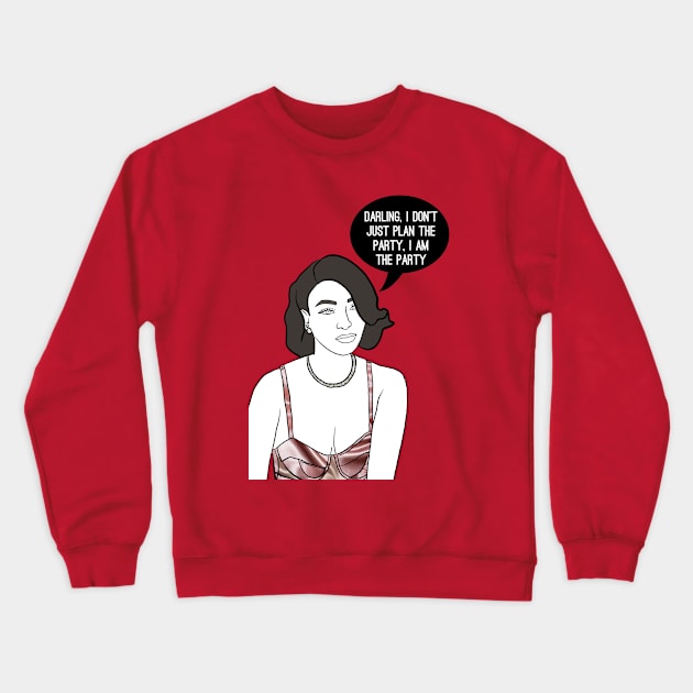 I am the Party Crewneck Sweatshirt by Katsillustration